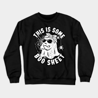 This Is Some Boo Sheet Ghost Vintage Halloween Costume Crewneck Sweatshirt